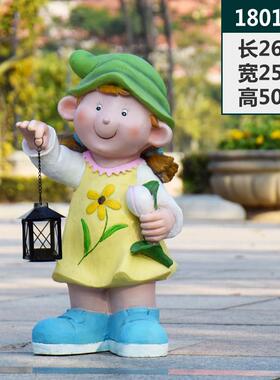 幼儿园卡通装饰雕塑店铺门口迎宾娃娃户外庭院花园仿真人物小摆件