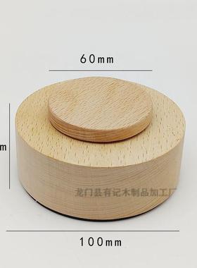 实木八音盒工艺品音乐盒旋转底座摆件定制加工榉木黑胡桃创意礼品