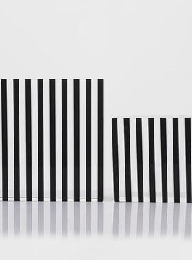 摆件装饰品现代简约水晶摆件彩色条纹方块软装书房摆件样板房摆件