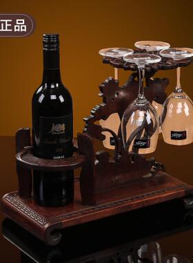 酒神牌创意酒架红酒实木鸳鸯戏水欧式欧式葡萄酒酒架木质红酒架