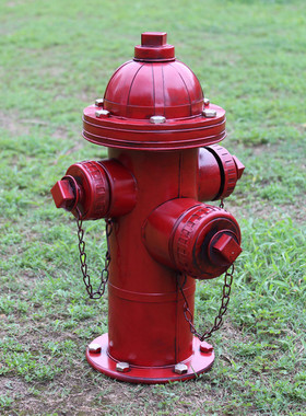 古创意铁皮手工艺模型消防栓拍摄摄影道具装饰品落地摆件