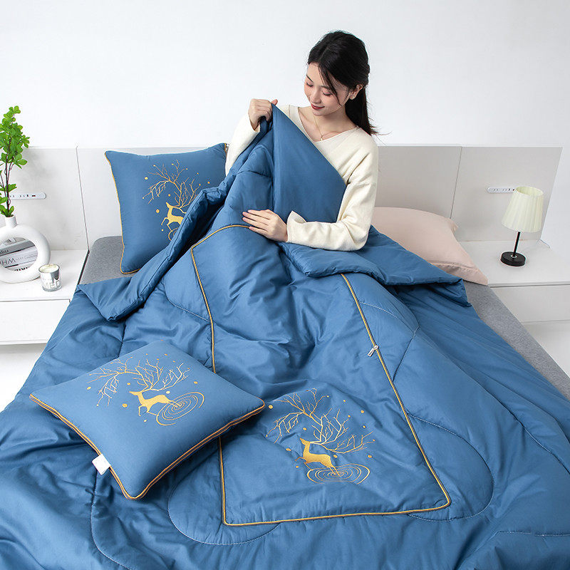 全棉纯棉加大号1.8米宽抱枕被子靠垫多功能二一办公车载午休枕,淘宝优惠券,粉丝福利购,淘宝优惠卷