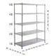 9qxc stainless steel color storage rack multi-layer kitchen storage rack succulent flower rack balcony debris storage rack household small