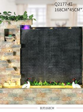 大型欧式流水喷泉摆件客厅庭院水幕墙流水墙家居饰品现代厂家直销