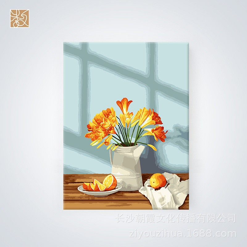 装饰画卡通油画生日礼品手绘填色亲子兴趣培养摆件diy数字油画,淘宝优惠券,粉丝福利购,淘宝优惠卷