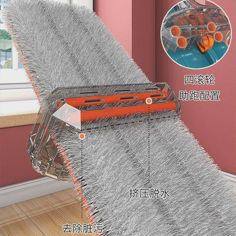 免手洗拖把干湿两用家用平板拖把一拖净懒人多功能拖地新款,淘宝优惠券,粉丝福利购,淘宝优惠卷
