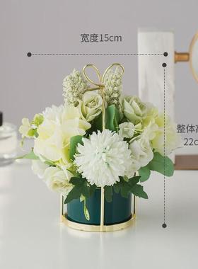 71tx轻奢装饰品家居饰品摆设装饰客厅茶几摆花电视柜前台假花摆件