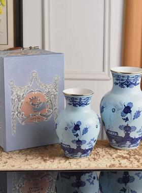 陶瓷客厅摆件花瓶东方艺术家居装玄关装饰品陶瓷花瓶