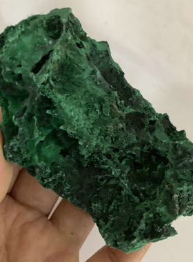 老挝孔雀石矿物家居摆件绒毛状孔雀石收藏品摆件工艺品颜料石晶体