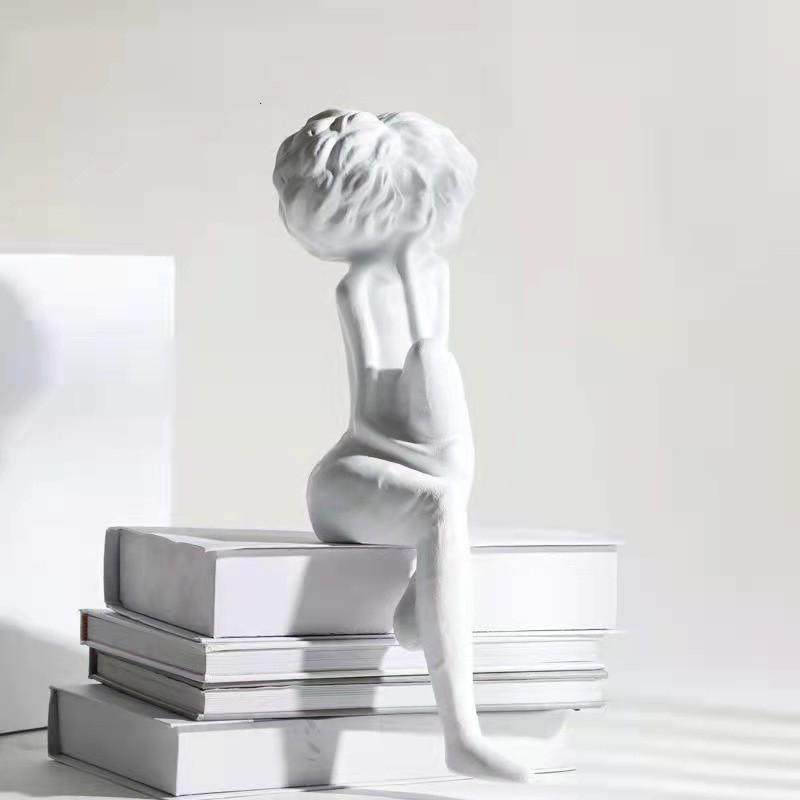 现代简约创意人物雕塑摆件树脂样板间电视柜客厅玄关家居软装饰品,淘宝优惠券,粉丝福利购,淘宝优惠卷