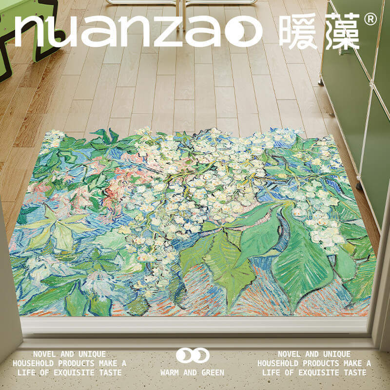 暖藻艺术感风门口地垫入户门垫可裁剪皮革脚垫可擦洗地毯耐脏,淘宝优惠券,粉丝福利购,淘宝优惠卷