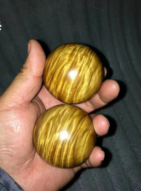 金丝楠木按摩球满小叶5.8cm按摩健身球水波桢楠枯木料实心手握球