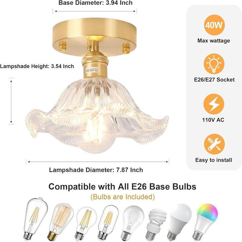 走廊吸顶灯浴室天花板玻璃复古吊灯具门廊厨房玄关卧室家居,淘宝优惠券,粉丝福利购,淘宝优惠卷