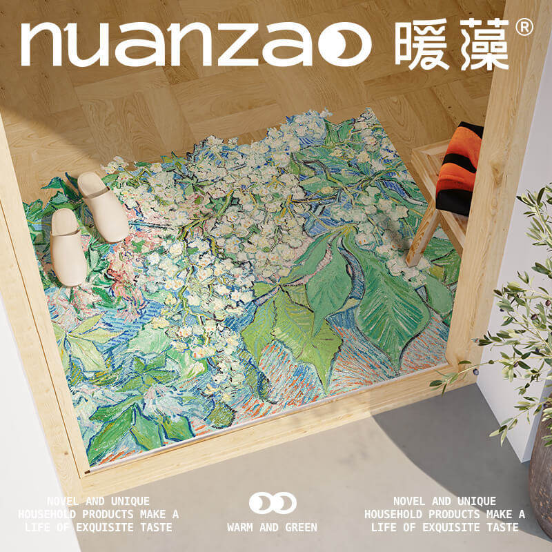 暖藻艺术感风门口地垫入户门垫可裁剪皮革脚垫可擦洗地毯耐脏,淘宝优惠券,粉丝福利购,淘宝优惠卷