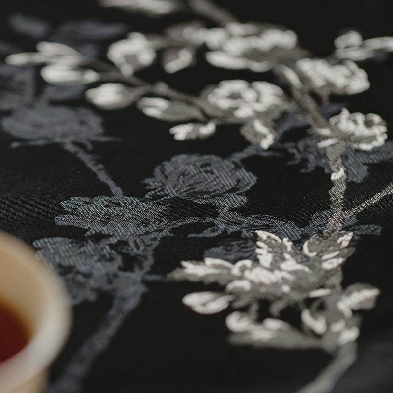 繁野新中式织锦繁花茶席干泡席手工布艺防水茶旗桌布隔热茶垫子,淘宝优惠券,粉丝福利购,淘宝优惠卷