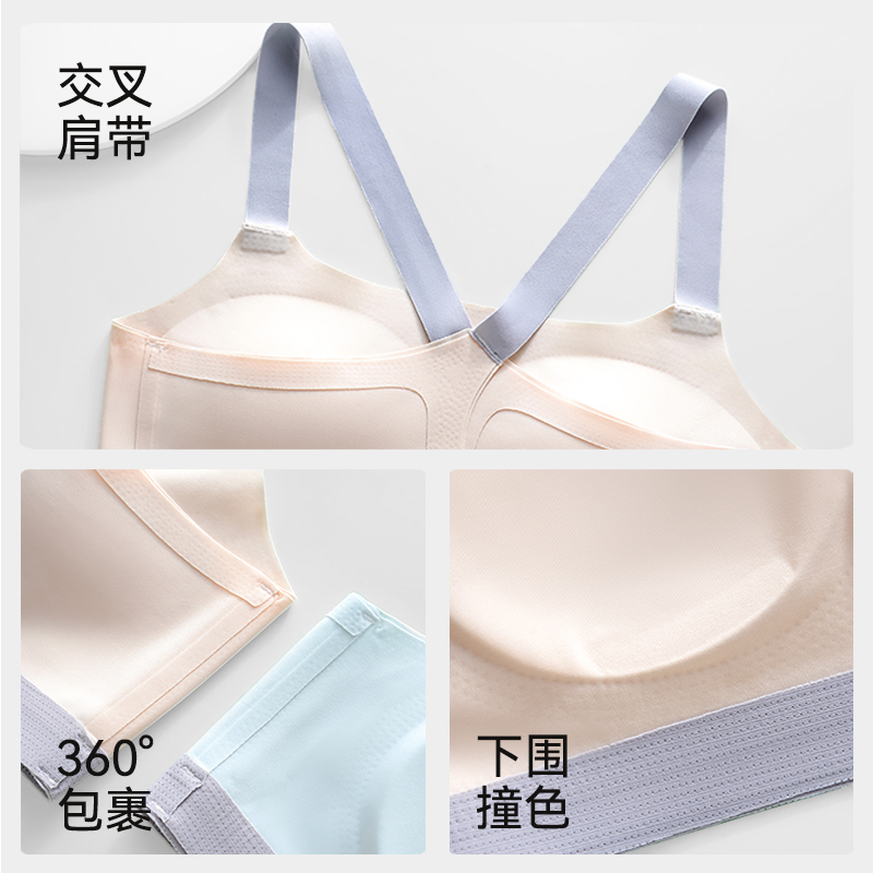 猫人儿童女童背心二三阶段发育期学生初高中运动少女文胸发育内衣
