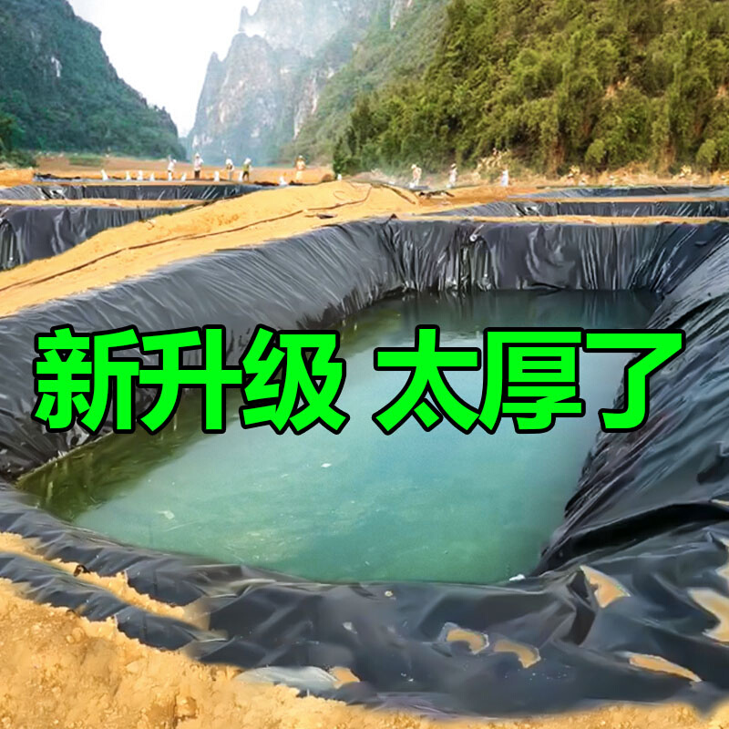 鱼塘防渗膜鱼池防水帆布水产养殖塑料膜蓄水池篷布膜油布专用加厚 - 图0