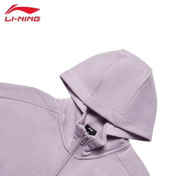 Li Ning velvet ຂອງແມ່ຍິງ cardigan sweatshirt jacket ດູໃບໄມ້ລົ່ນແລະລະດູຫນາວໃຫມ່ອົບອຸ່ນ hooded slim ຊຸດກິລາບາດເຈັບແລະ windbreaker ກຸ່ມຊື້