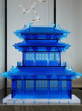 透明亚克力房子阁楼艺术高级仿真