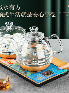 金灶颐和园联名开发玻璃电热水壶
