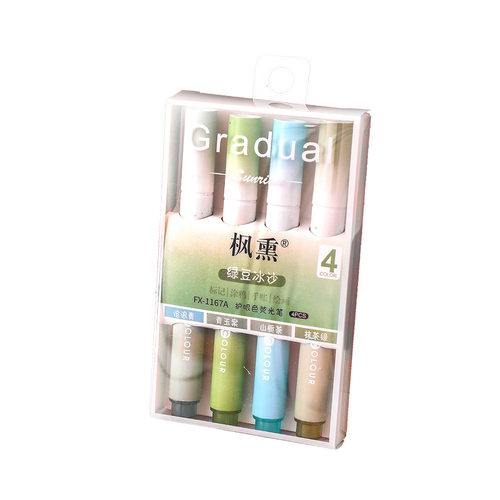薄利多销莫兰迪淡色护眼荧光笔套装学生彩色重点标记笔高颜值大容 - 图3