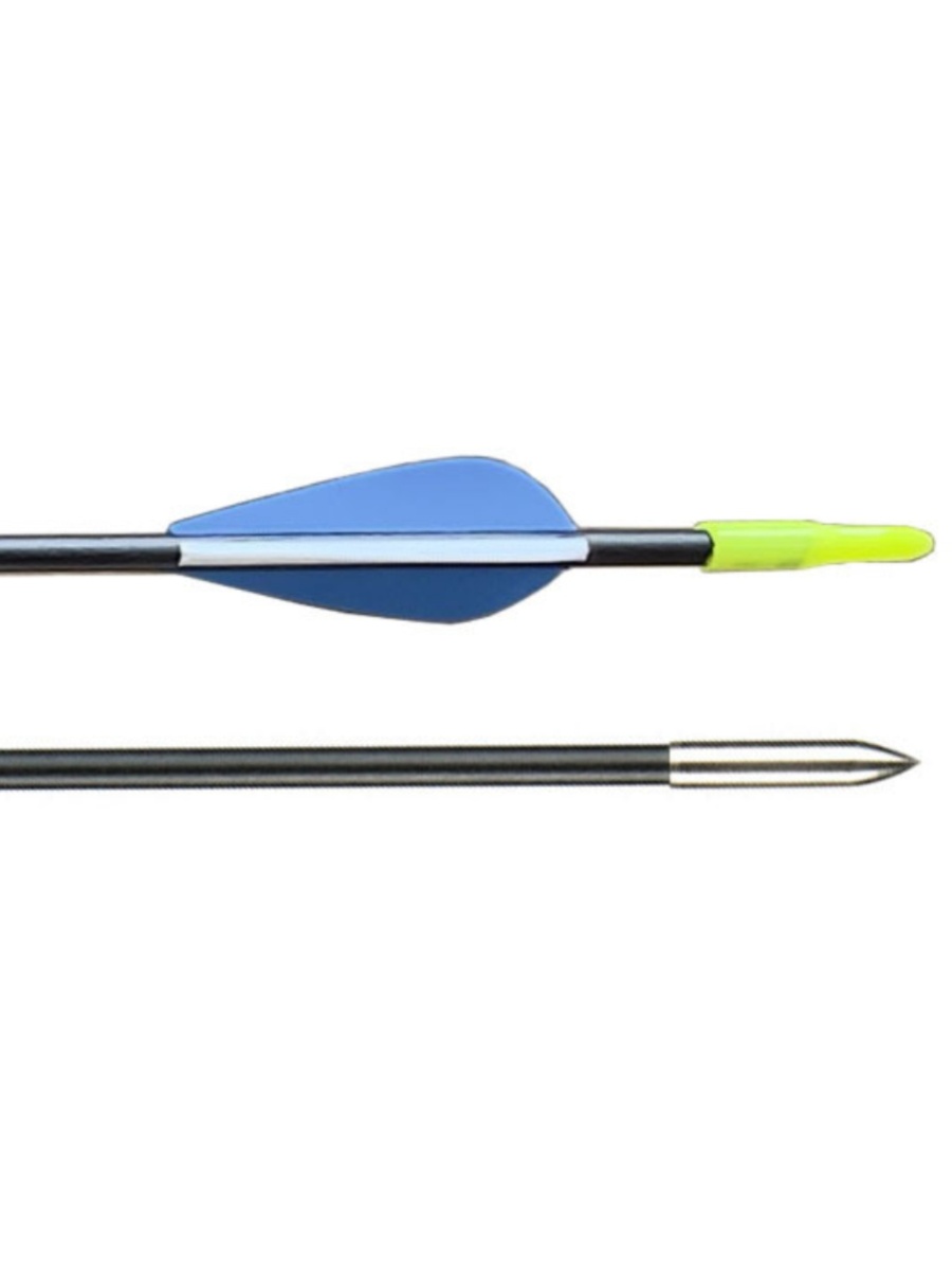 复合弓箭支传统反曲弓射箭练习玻纤碳素混碳箭杆美猎射击竹木箭矢-图3