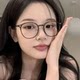 森蓝家网红同款奶咖近视眼镜架时尚防蓝光眼镜女可配有度数眼镜框
