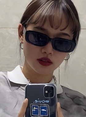 森蓝家欧美复古小框太阳镜高级感时尚潮酷男女ins网红街拍墨镜