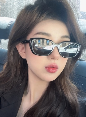 森蓝家新款ins多巴胺墨镜女高级感防紫外线小粉框太阳镜复古猫眼