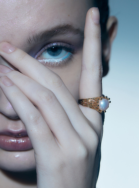 珍珠戒指PEARLONA原创女