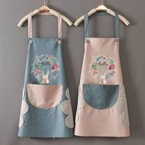 Kitchen Cooking Home Apron Waterproof Oil Proof Women Fashion Cute Korean version Waistcoat Waistmen workwear Custom Inprint