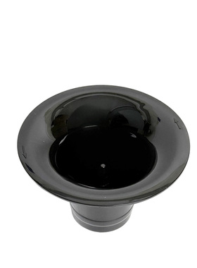 美的饮水机配件YR1207S-X原装聪明座喇叭口顶盖黑色桶装水座