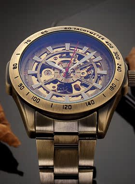 Men's waterproof mechanical watch镂空机械机芯 全自动