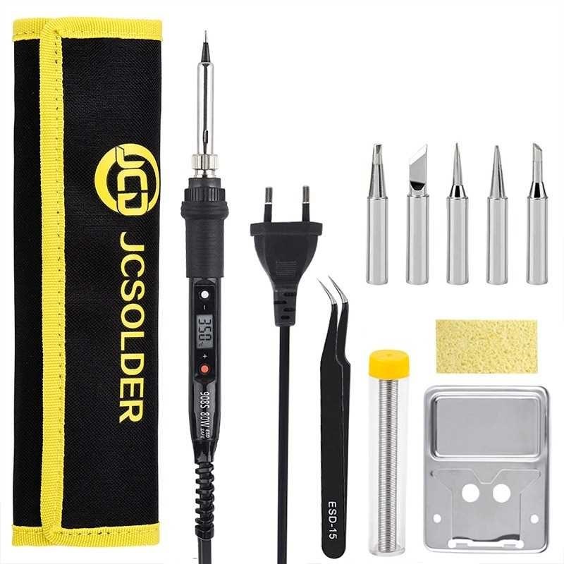 New 908s LCD Dgital Soldering Iron Kit 80W 220V 110V Tempera-图2