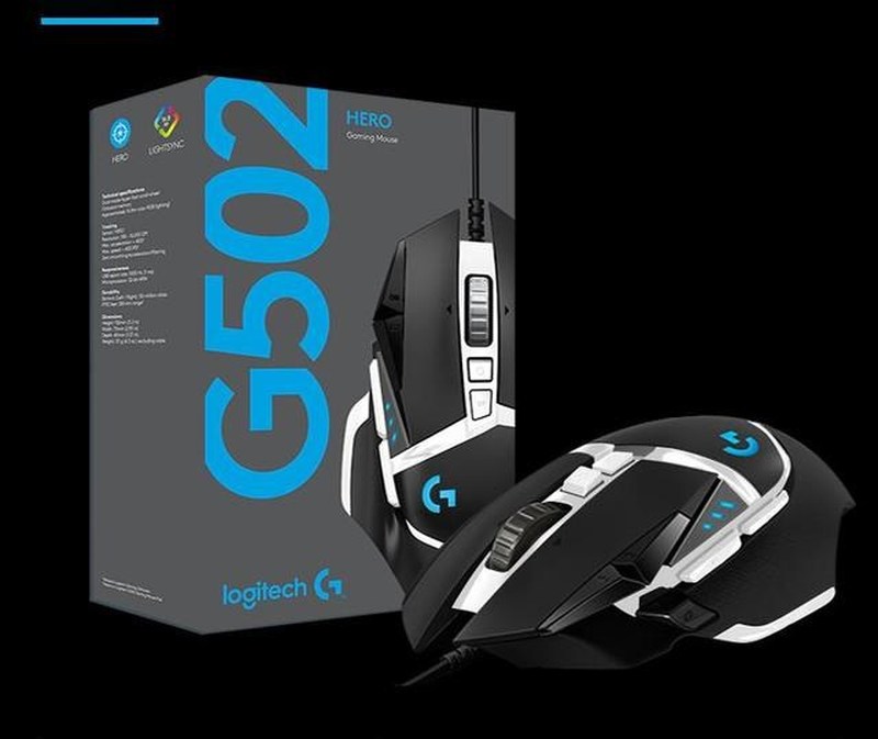 G502 HERO / RGB Professional Gaming Mouse 16000DPI Programmi - 图0