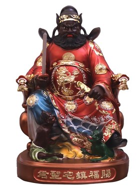 快速发货天师e钟馗神像家用12寸16寸树脂佛像客厅桌面居家精致工