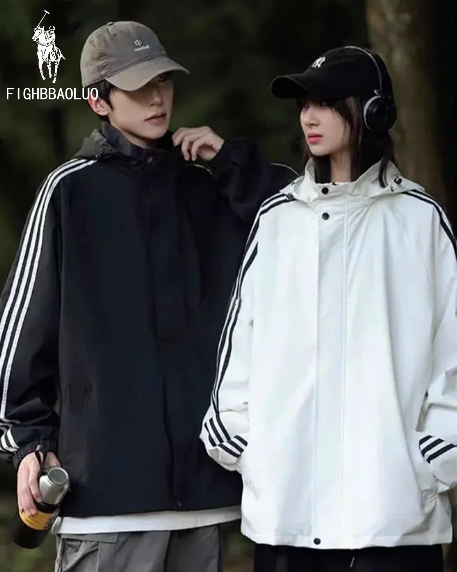 保罗美式男女款薄款户外冲锋衣外套