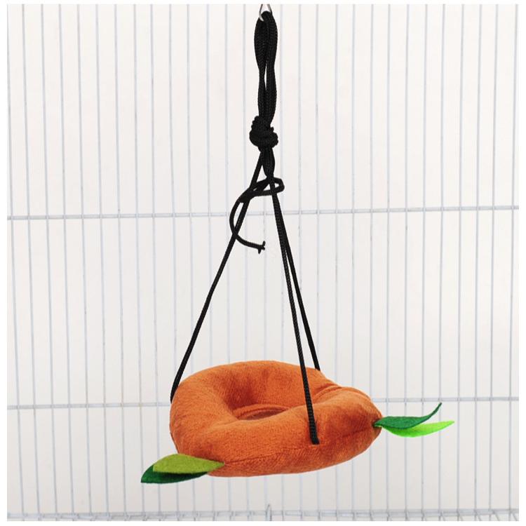 Small pet plush toy hamster leaf hammock ropeway drill tube swing five-piece set flower branch squirrel warm cotton hanging nest