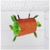 Small pet plush toy hamster leaf hammock ropeway drill tube swing five-piece set flower branch squirrel warm cotton hanging nest
