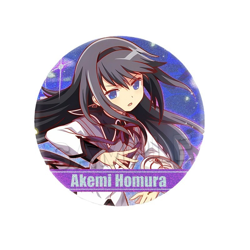 魔法少女小圆周边双闪吧唧晓美焰鹿目圆巴麻美佐仓杏子徽章同人谷 - 图2