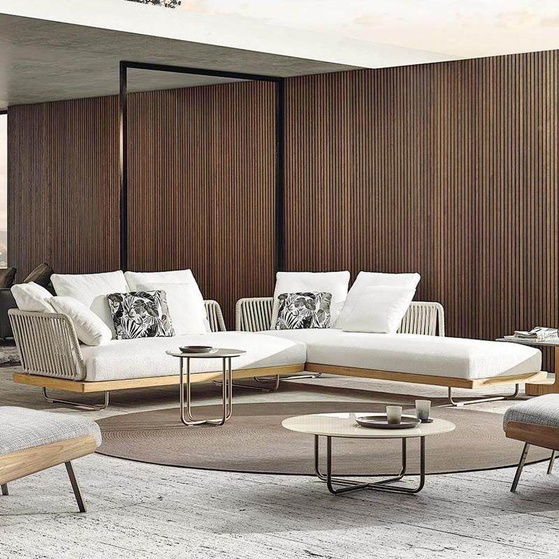 柚木户沙发庭别墅院85休闲发实木沙外家具室外简约休闲绳编沙发组,淘宝优惠券,粉丝福利购,淘宝优惠卷