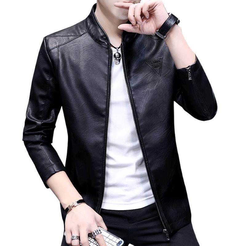 真皮皮衣男装潮牌2025年新款春秋季韩版修身潮流帅气夹克男士外套,淘宝优惠券,粉丝福利购,淘宝优惠卷