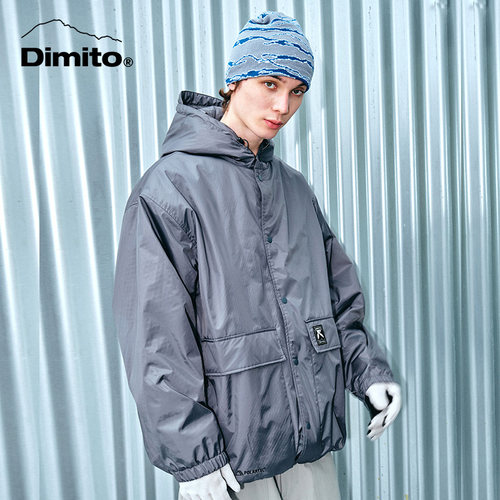 【DIMITO X PLAYBOY】23/24联名款滑雪服男女连帽防风保暖外套 - 图3