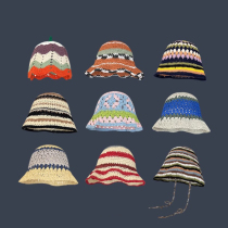 COMPARE KUDOS designer joint paragraph retro hollowed-out fisherman hat woman spring breathable sunscreen woven hat