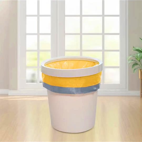 Extra thick drawstring garbage bag portable home kitchen black thickened dormitory home closing