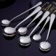 Thickened long-handled stainless steel soup spoon household large spoon large-size spoon porridge porridge small spoon hot pot spatula spoon