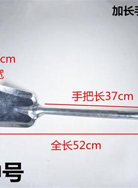 加厚生铁煤铲灰铲炉渣铲煤球炉子烧火工具白铁铲家用一体小方煤铲