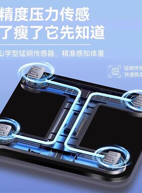 体重计家用小型充电精准体重计支持米家app体脂秤电子秤智能2971