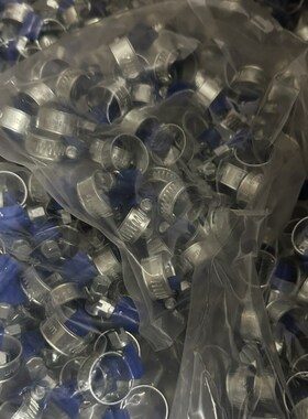 ABA型蓝带喉箍 非不锈钢喉箍水管夹卡箍喉扎蓝带碳钢喉箍全规格