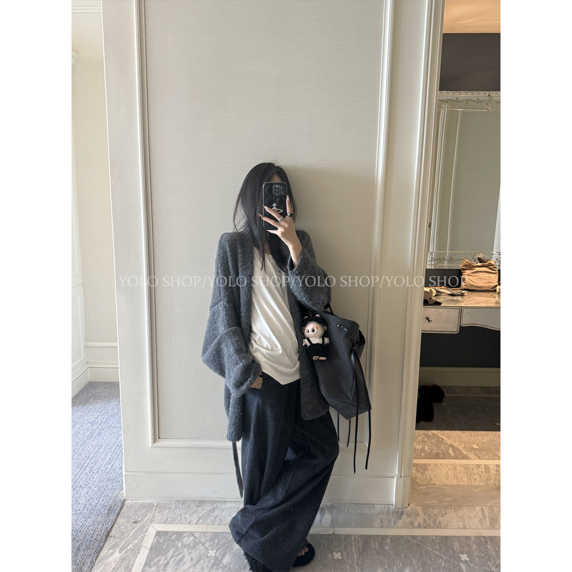 LIL CHER 暖糯云绒*磨毛舒适松弛感休闲长裤百搭抽绳韩版垂感直筒,淘宝优惠券,粉丝福利购,淘宝优惠卷